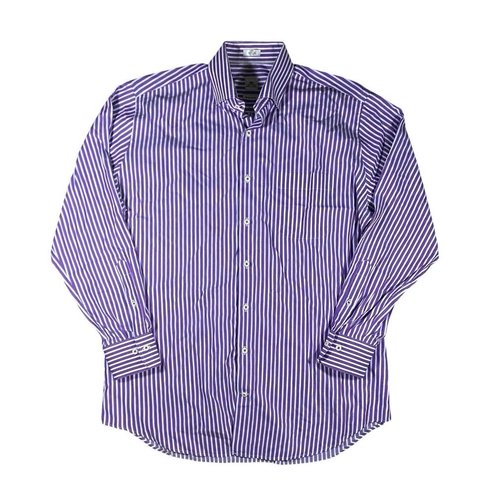 Peter Millar Seaside Striped Button Shirt - L
